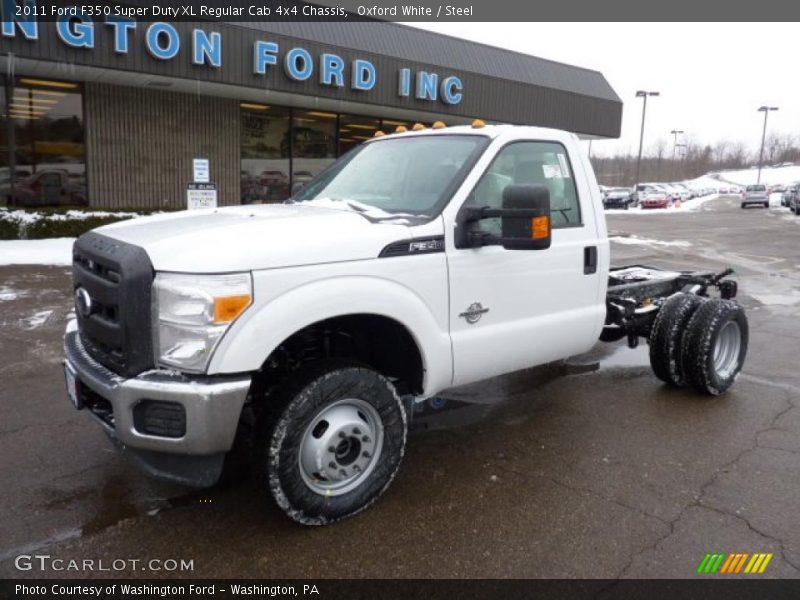 Oxford White / Steel 2011 Ford F350 Super Duty XL Regular Cab 4x4 Chassis