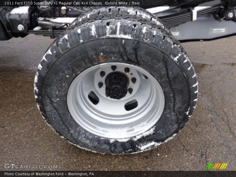 Oxford White / Steel 2011 Ford F350 Super Duty XL Regular Cab 4x4 Chassis