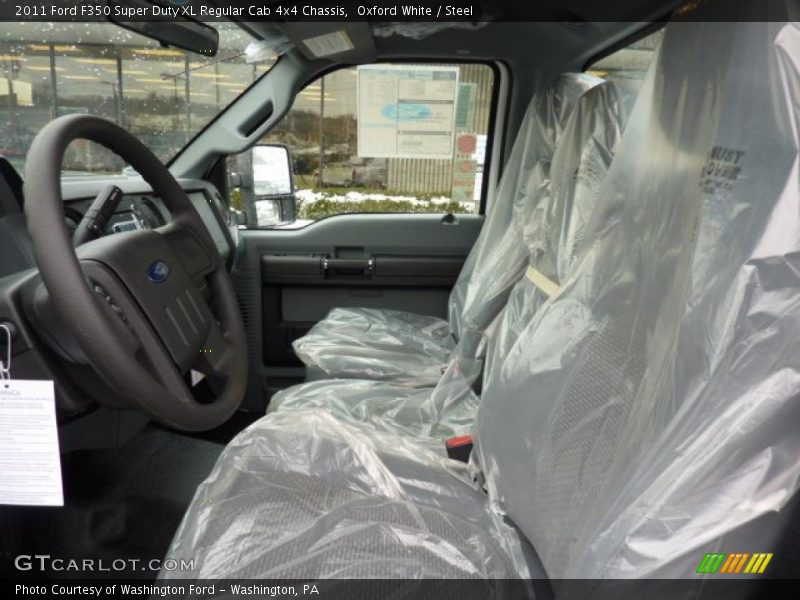 Oxford White / Steel 2011 Ford F350 Super Duty XL Regular Cab 4x4 Chassis