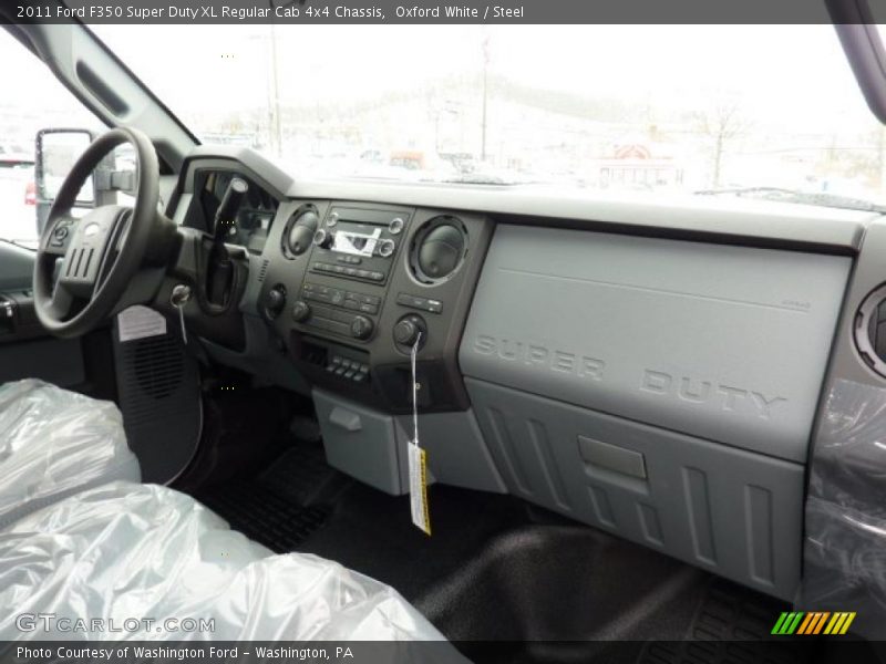 Oxford White / Steel 2011 Ford F350 Super Duty XL Regular Cab 4x4 Chassis