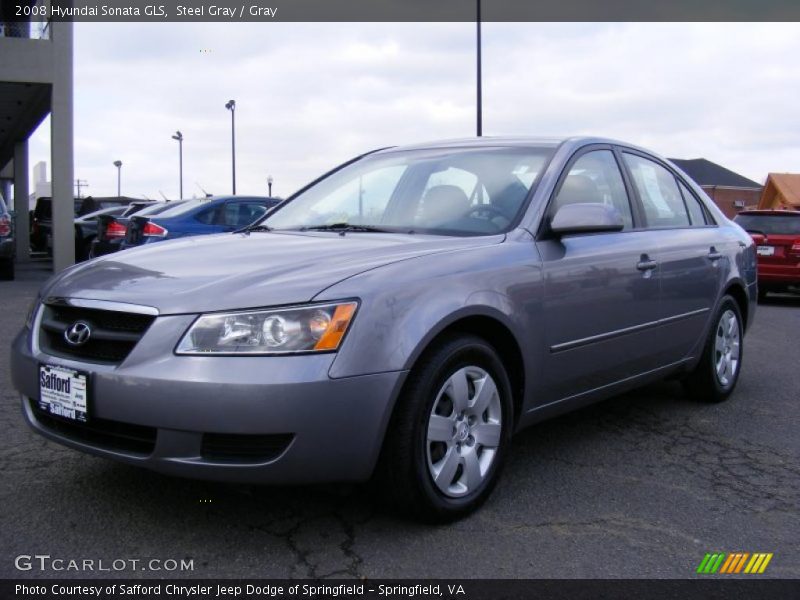 Steel Gray / Gray 2008 Hyundai Sonata GLS