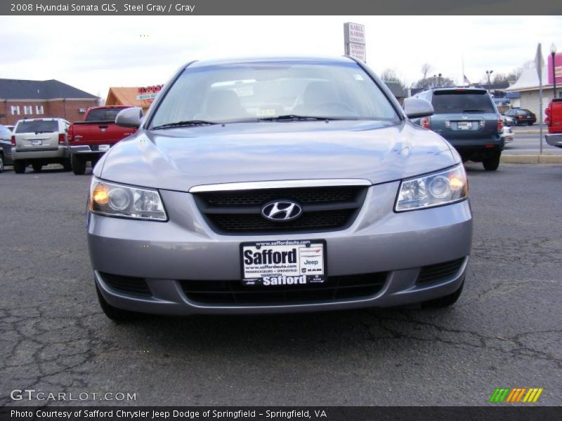 Steel Gray / Gray 2008 Hyundai Sonata GLS