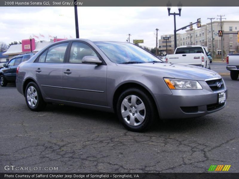 Steel Gray / Gray 2008 Hyundai Sonata GLS