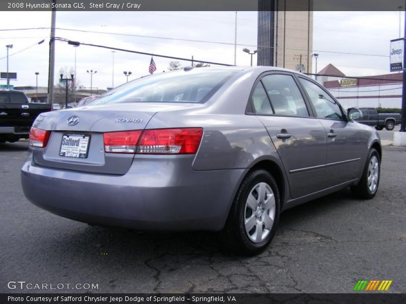 Steel Gray / Gray 2008 Hyundai Sonata GLS