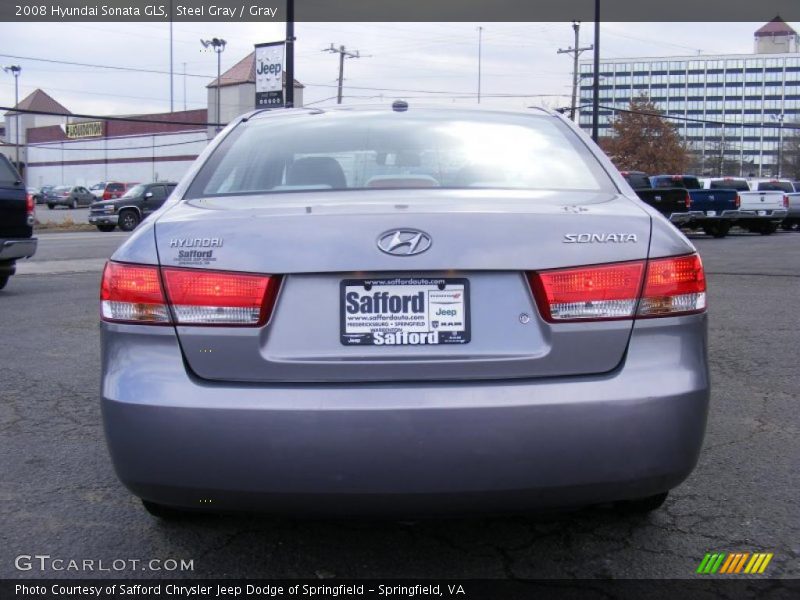 Steel Gray / Gray 2008 Hyundai Sonata GLS