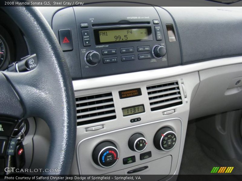 Steel Gray / Gray 2008 Hyundai Sonata GLS