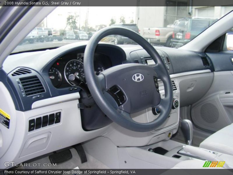 Steel Gray / Gray 2008 Hyundai Sonata GLS