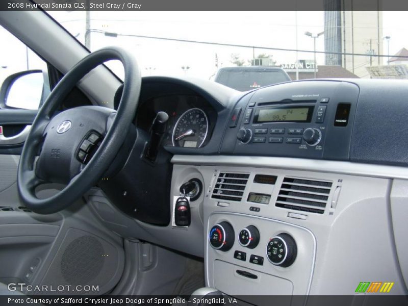 Steel Gray / Gray 2008 Hyundai Sonata GLS