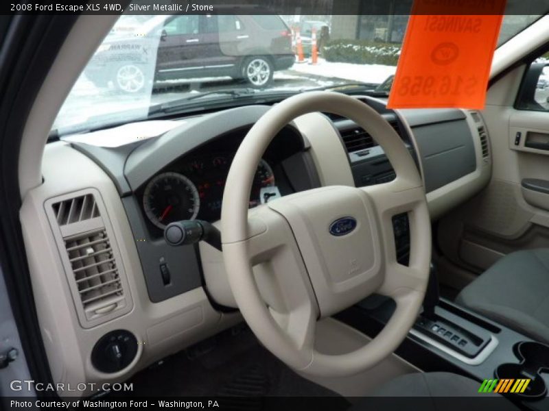 Silver Metallic / Stone 2008 Ford Escape XLS 4WD