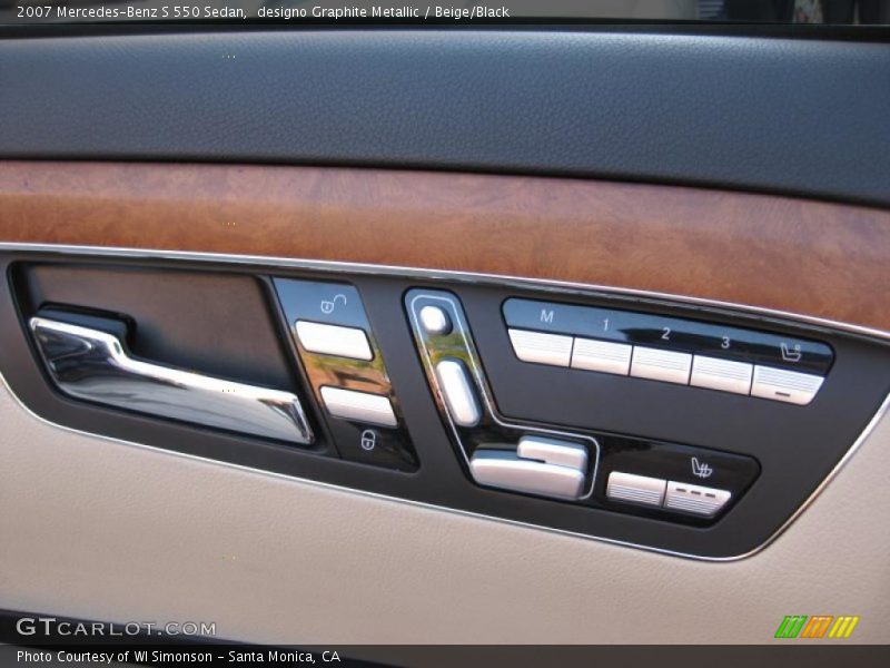designo Graphite Metallic / Beige/Black 2007 Mercedes-Benz S 550 Sedan