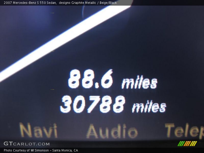 designo Graphite Metallic / Beige/Black 2007 Mercedes-Benz S 550 Sedan