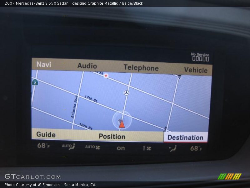 designo Graphite Metallic / Beige/Black 2007 Mercedes-Benz S 550 Sedan