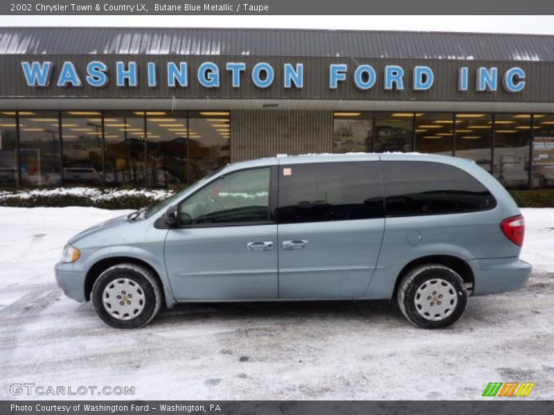 Butane Blue Metallic / Taupe 2002 Chrysler Town & Country LX