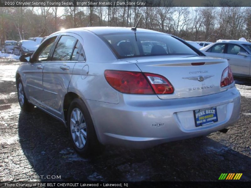 Bright Silver Metallic / Dark Slate Gray 2010 Chrysler Sebring Touring Sedan