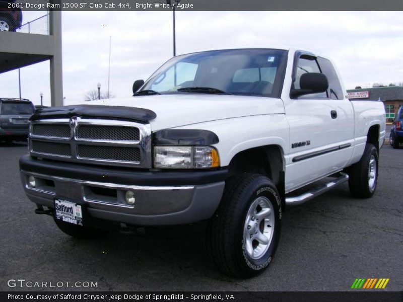 Bright White / Agate 2001 Dodge Ram 1500 ST Club Cab 4x4