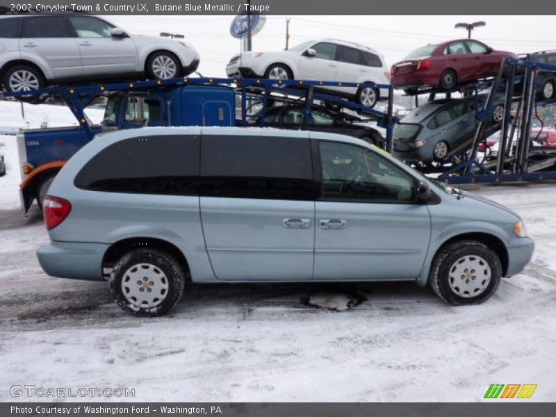 Butane Blue Metallic / Taupe 2002 Chrysler Town & Country LX