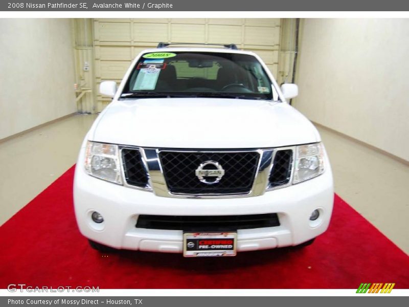 Avalanche White / Graphite 2008 Nissan Pathfinder SE