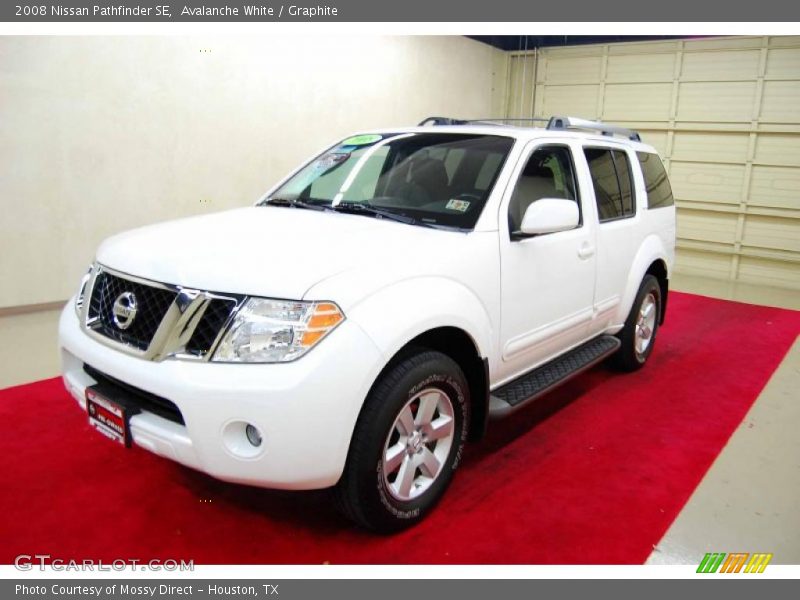 Avalanche White / Graphite 2008 Nissan Pathfinder SE