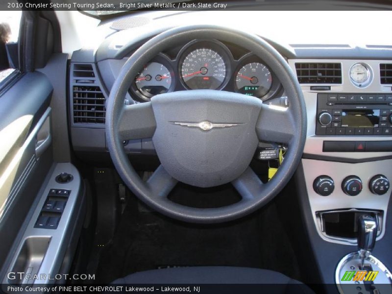Bright Silver Metallic / Dark Slate Gray 2010 Chrysler Sebring Touring Sedan
