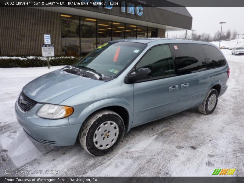 Butane Blue Metallic / Taupe 2002 Chrysler Town & Country LX