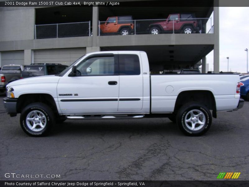 Bright White / Agate 2001 Dodge Ram 1500 ST Club Cab 4x4