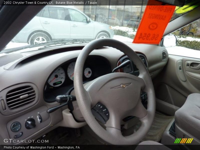 Butane Blue Metallic / Taupe 2002 Chrysler Town & Country LX