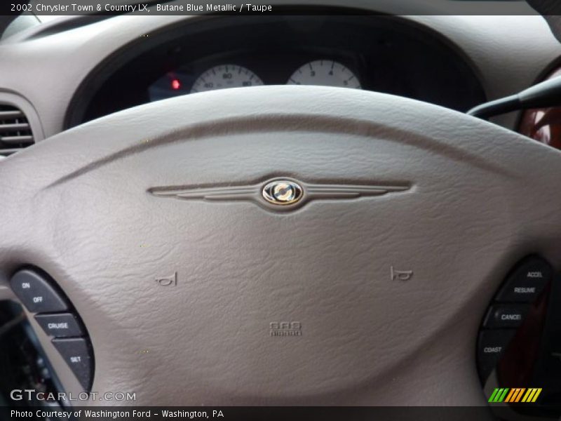 Butane Blue Metallic / Taupe 2002 Chrysler Town & Country LX