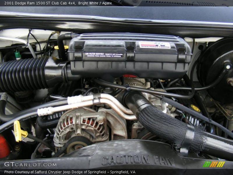 Bright White / Agate 2001 Dodge Ram 1500 ST Club Cab 4x4