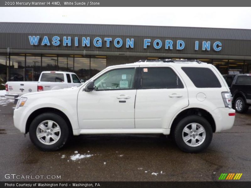 White Suede / Stone 2010 Mercury Mariner I4 4WD