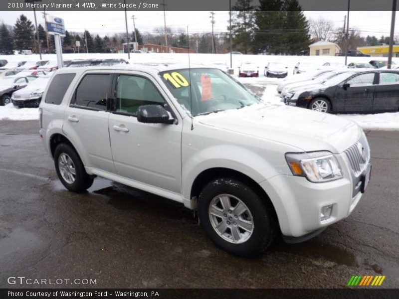 White Suede / Stone 2010 Mercury Mariner I4 4WD