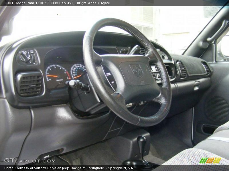 Bright White / Agate 2001 Dodge Ram 1500 ST Club Cab 4x4