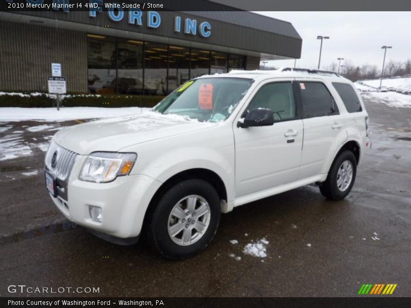 White Suede / Stone 2010 Mercury Mariner I4 4WD