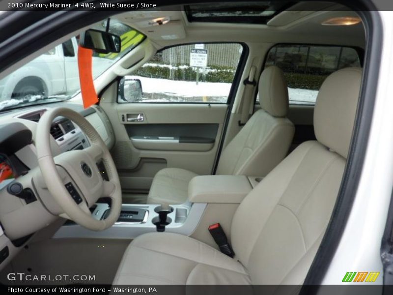 White Suede / Stone 2010 Mercury Mariner I4 4WD