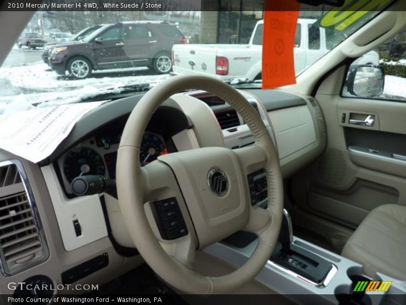 White Suede / Stone 2010 Mercury Mariner I4 4WD