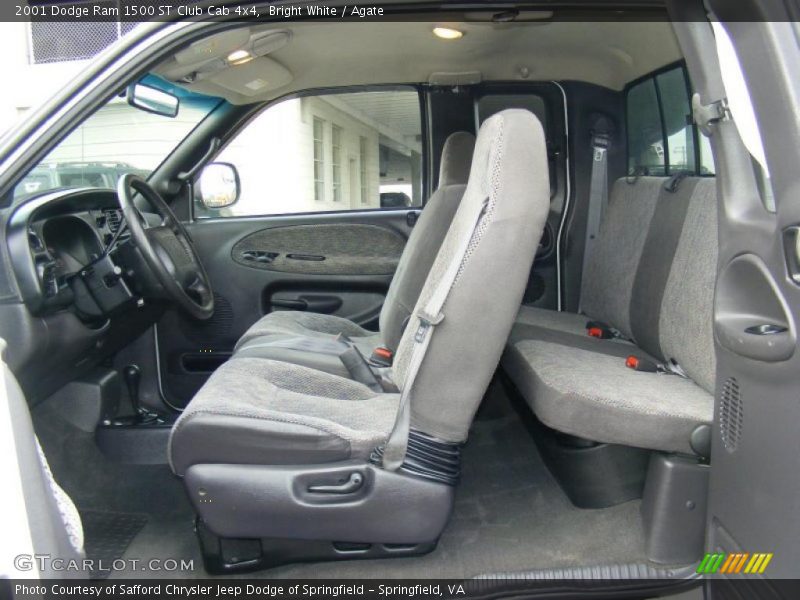 Bright White / Agate 2001 Dodge Ram 1500 ST Club Cab 4x4