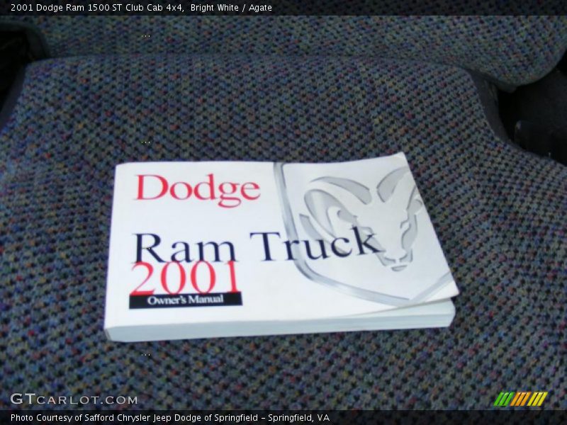 Bright White / Agate 2001 Dodge Ram 1500 ST Club Cab 4x4