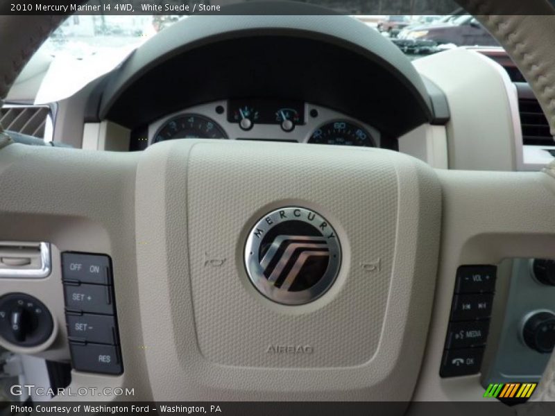 White Suede / Stone 2010 Mercury Mariner I4 4WD