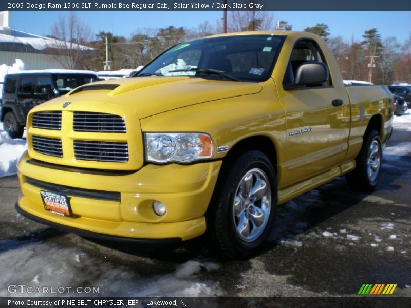 Front 3/4 View of 2005 Ram 1500 SLT Rumble Bee Regular Cab