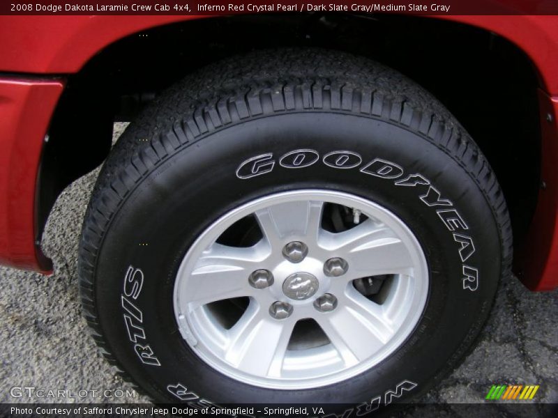Inferno Red Crystal Pearl / Dark Slate Gray/Medium Slate Gray 2008 Dodge Dakota Laramie Crew Cab 4x4