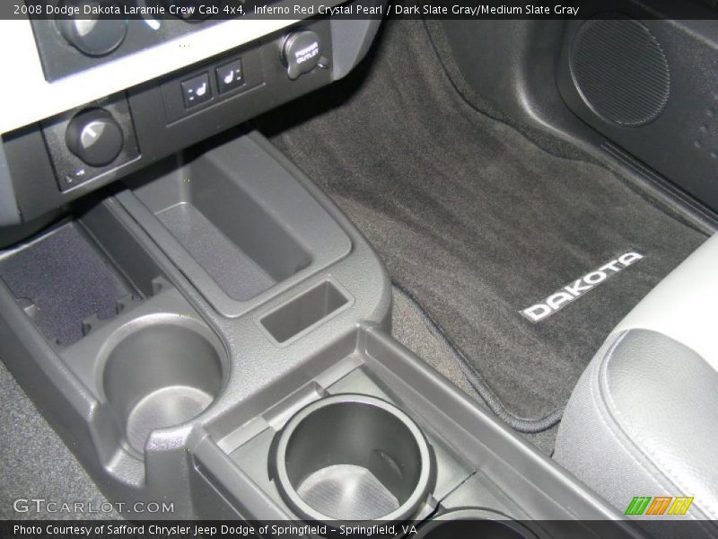 Inferno Red Crystal Pearl / Dark Slate Gray/Medium Slate Gray 2008 Dodge Dakota Laramie Crew Cab 4x4