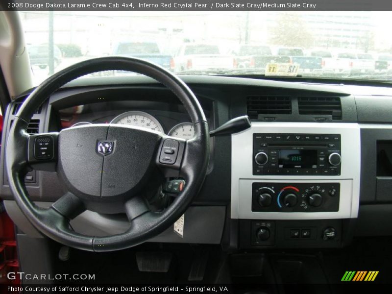Inferno Red Crystal Pearl / Dark Slate Gray/Medium Slate Gray 2008 Dodge Dakota Laramie Crew Cab 4x4