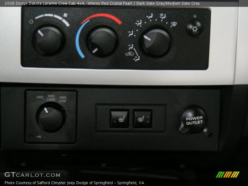 Inferno Red Crystal Pearl / Dark Slate Gray/Medium Slate Gray 2008 Dodge Dakota Laramie Crew Cab 4x4