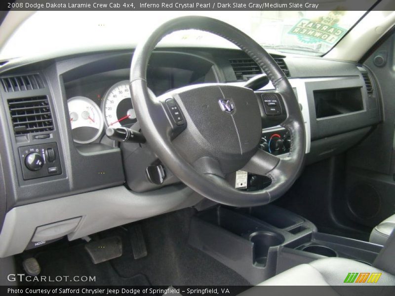 Inferno Red Crystal Pearl / Dark Slate Gray/Medium Slate Gray 2008 Dodge Dakota Laramie Crew Cab 4x4