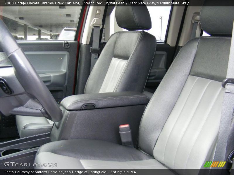 Inferno Red Crystal Pearl / Dark Slate Gray/Medium Slate Gray 2008 Dodge Dakota Laramie Crew Cab 4x4