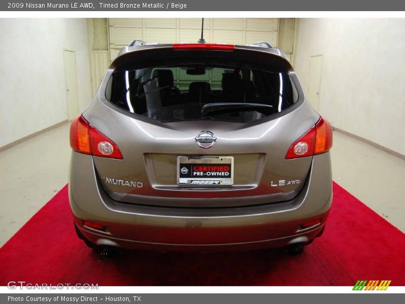Tinted Bronze Metallic / Beige 2009 Nissan Murano LE AWD