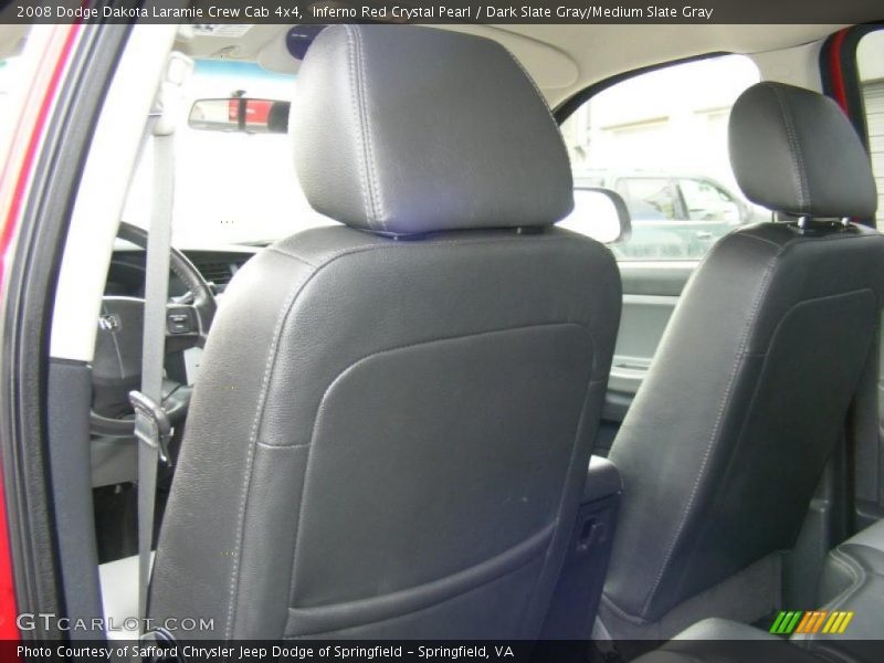 Inferno Red Crystal Pearl / Dark Slate Gray/Medium Slate Gray 2008 Dodge Dakota Laramie Crew Cab 4x4