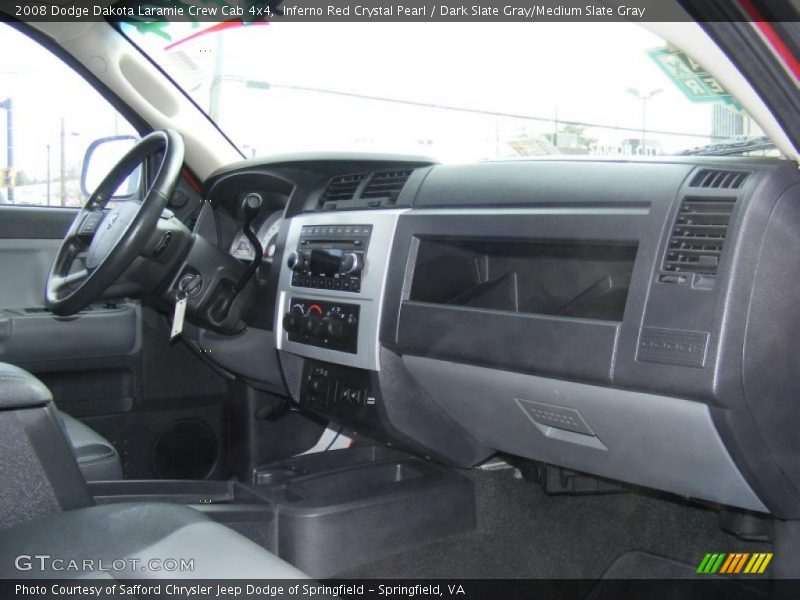 Inferno Red Crystal Pearl / Dark Slate Gray/Medium Slate Gray 2008 Dodge Dakota Laramie Crew Cab 4x4