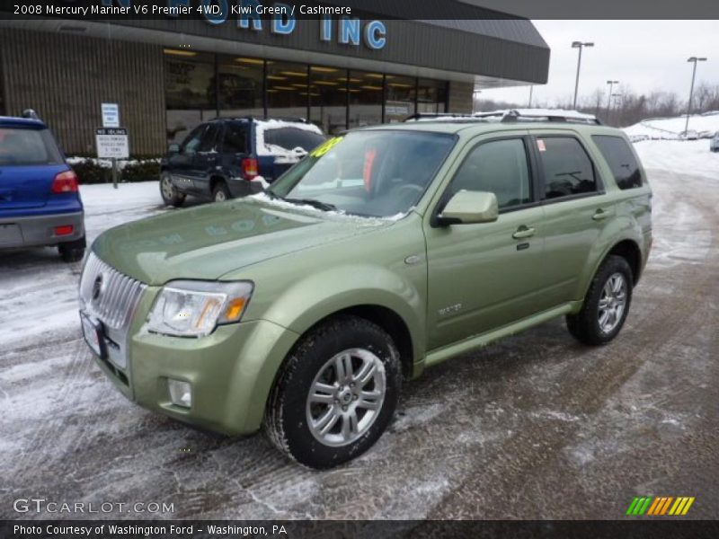 Kiwi Green / Cashmere 2008 Mercury Mariner V6 Premier 4WD