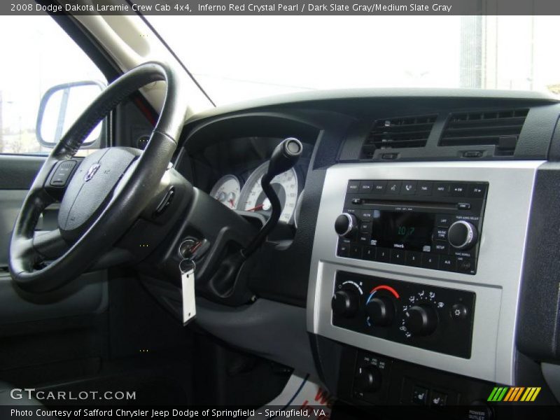 Inferno Red Crystal Pearl / Dark Slate Gray/Medium Slate Gray 2008 Dodge Dakota Laramie Crew Cab 4x4