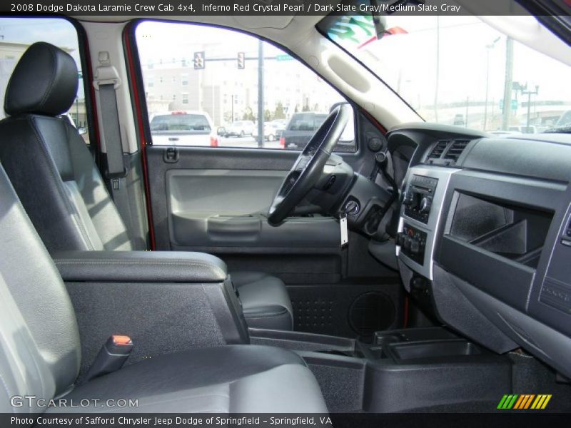 Inferno Red Crystal Pearl / Dark Slate Gray/Medium Slate Gray 2008 Dodge Dakota Laramie Crew Cab 4x4